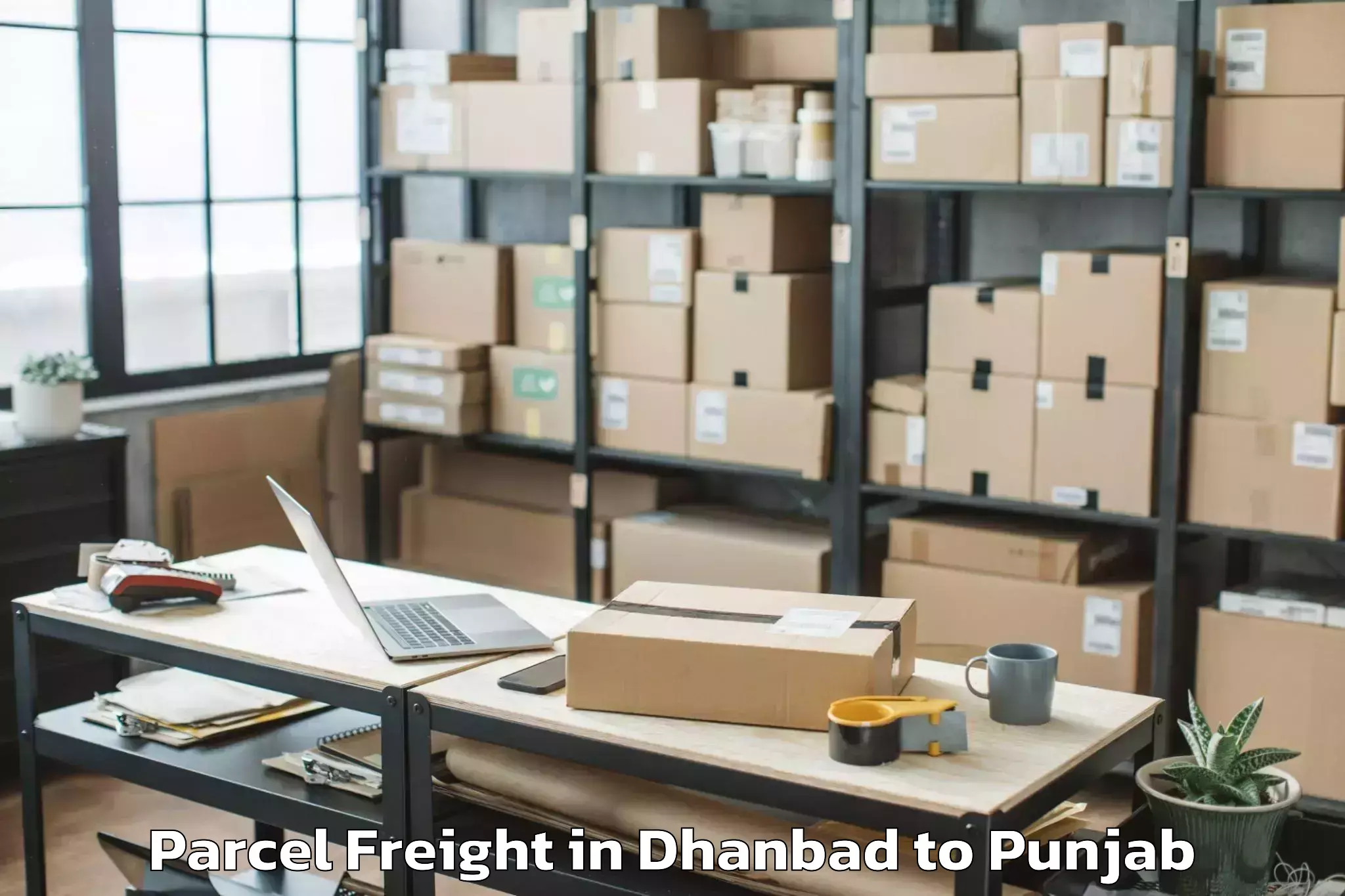 Discover Dhanbad to Garhshankar Parcel Freight